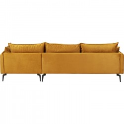 Sofá de Canto Monza Chaise à Dt.veludo Curry 296cm