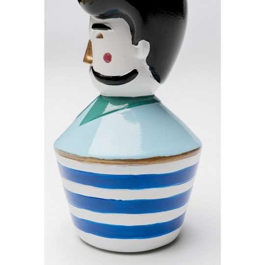 Castiçal Monsieur Mustache 16cm