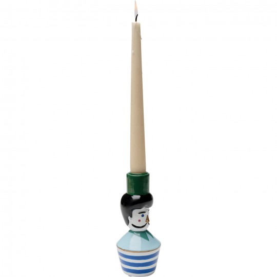 Castiçal Monsieur Mustache 16cm