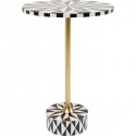 Mesa de apoio Domero Star Brown White Ø40 cm