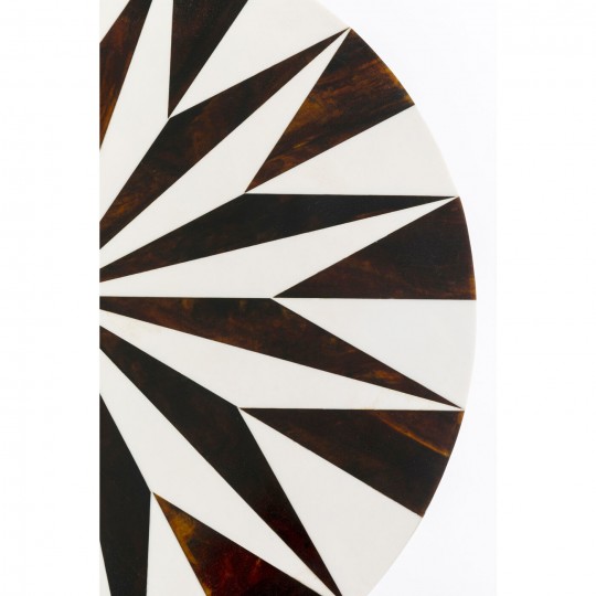 Table d appoint Domero Star noir blanc Ø40cm