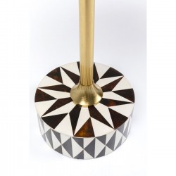 Table d appoint Domero Star noir blanc Ø40cm