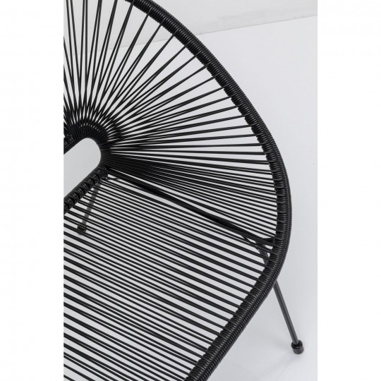 Banquette Acapulco noir