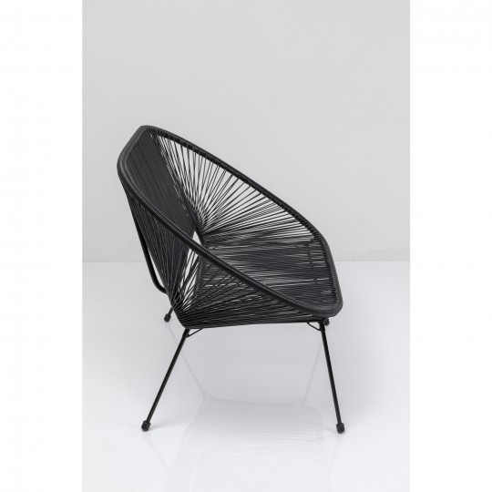 Banquette Acapulco noir