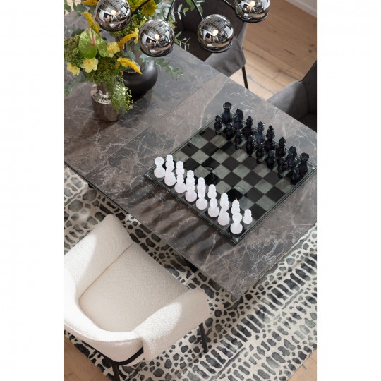 Peça Decorativa Xadrez Transparente 60x60 cm