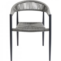 Chaise a. acc. Palma gris