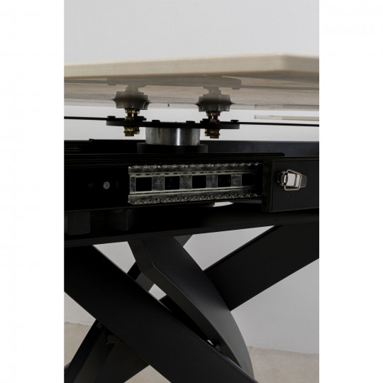 Mesa extensível Twist Black Onyx 120(30+30)x90 cm