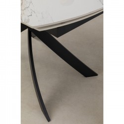 Table à rallonges Twist onyx 120(30+30)x90cm