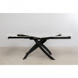 Table à rallonges Twist onyx 120(30+30)x90cm
