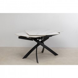 Table à rallonges Twist onyx 120(30+30)x90cm