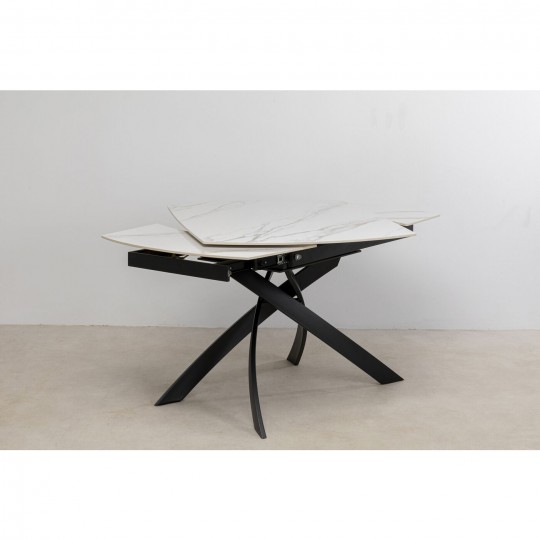 Table à rallonges Twist onyx 120(30+30)x90cm