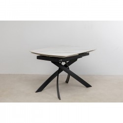 Table à rallonges Twist onyx 120(30+30)x90cm