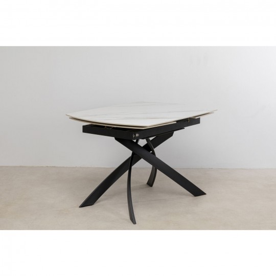 Table à rallonges Twist onyx 120(30+30)x90cm