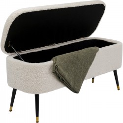 Banquette coffre Rico blanc