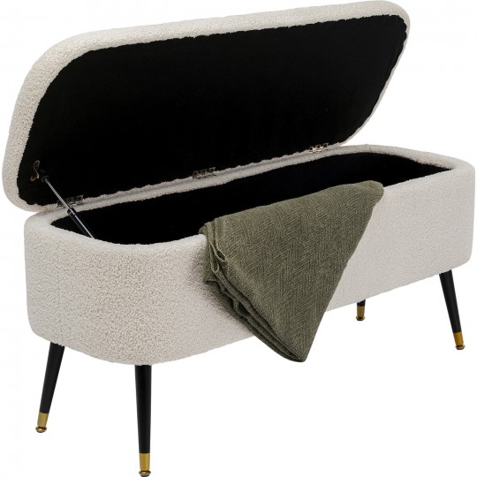 Banquette coffre Rico blanc