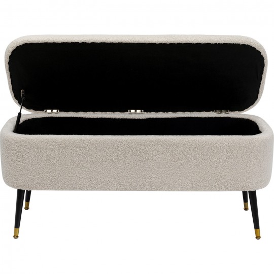 Banquette coffre Rico blanc