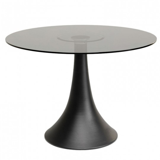 Table Grande Possibilita verre fumé Ø110cm Table Grande Possibilita verre fumé Ø110cm