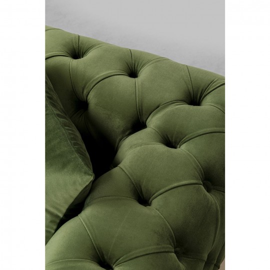 Sofá Bellissima 2 lugares Velvet verde