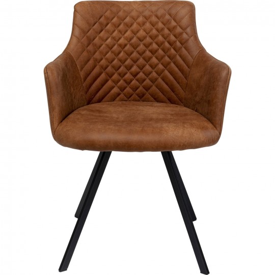 Chaise pivotante Coco marron
