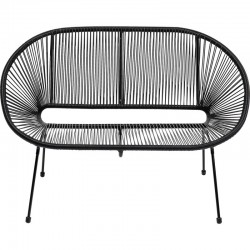 Banquette Acapulco noir