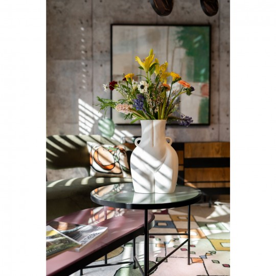 Vase Donna blanc 40cm