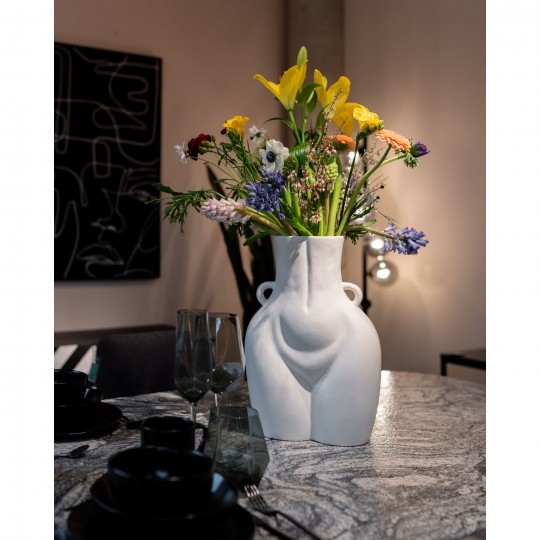 Vase Donna blanc 40cm