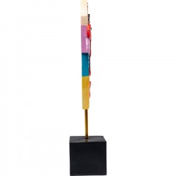 Objeto decorativo Abstract Face Multicolour 52 cm