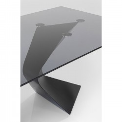 Table Gloria noir 200x100cm
