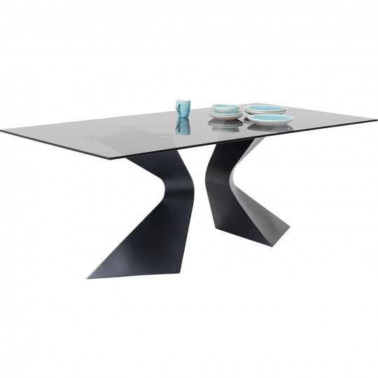 Table Gloria noir 200x100cm