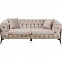 Canapé Bellissima 2-places velours beige 200cm