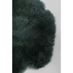 Peau de mouton Heidi vert foncé 60x85cm