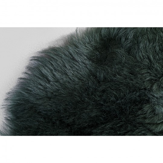 Pele de cordeiro Heidi verde escuro 60x85 cm