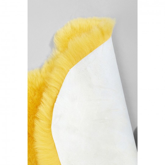 Pele de cordeiro Heidi Amarelo 60x85 cm