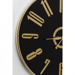 Horloge mural Casino noir Ø76cm