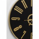 Horloge mural Casino noir Ø76cm