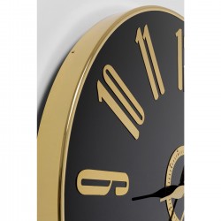 Horloge mural Casino noir Ø76cm