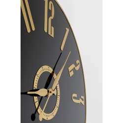 Horloge mural Casino noir Ø76cm
