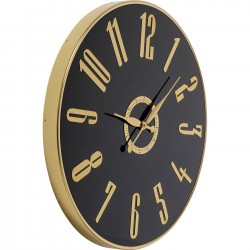 Horloge mural Casino noir Ø76cm