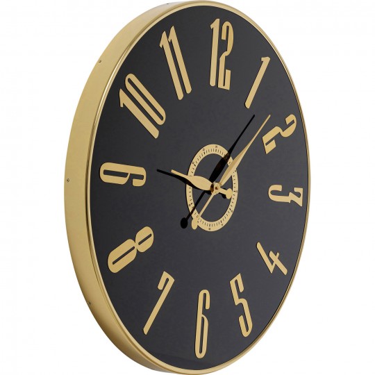 Horloge mural Casino noir Ø76cm