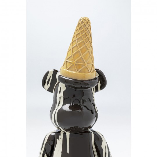 Figurine décorative Gelato Bear noir 40cm