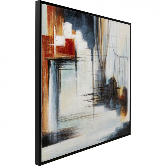 Tableau encadré Visione Front 100x100cm