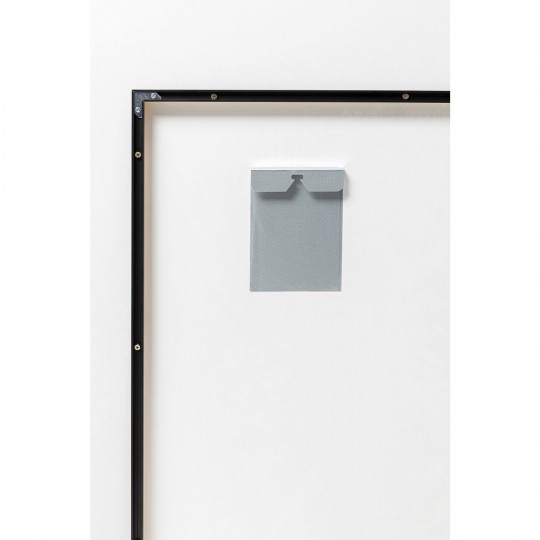 Imagem emoldurada Flower Hair 120x120 cm