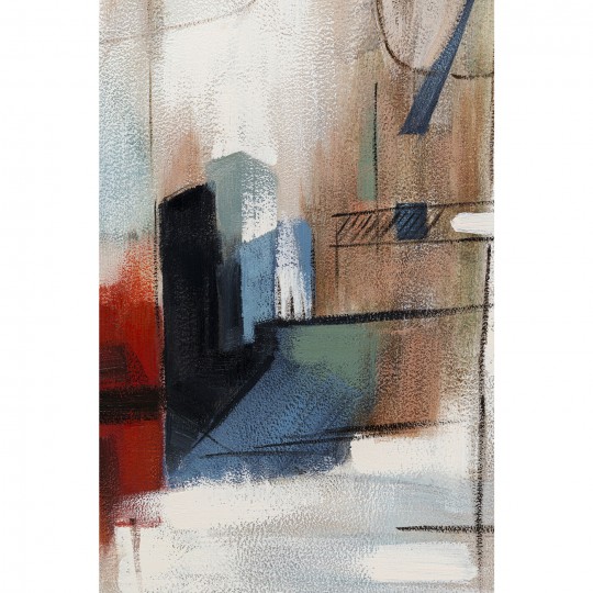 Quadro com Moldura Visione Obliquo 100x100 cm