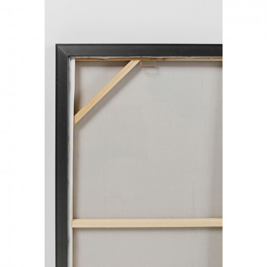 Tableau encadré Visione Obliquo 100x100cm