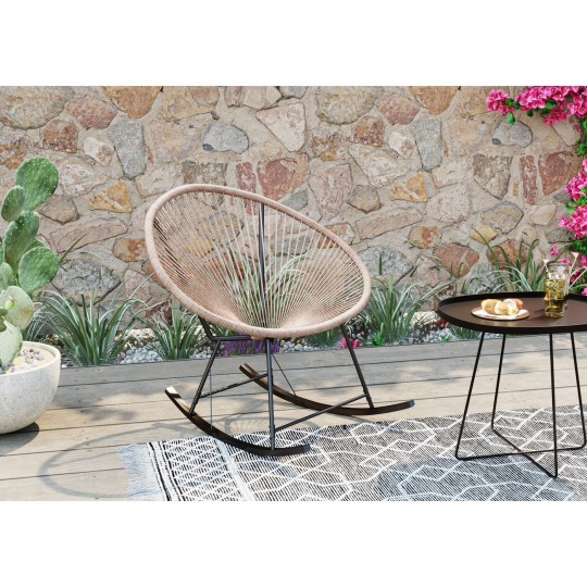 Chaise à bascule Acapulco nature