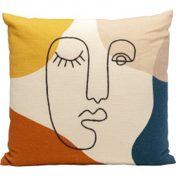 Coussin Face Art Multi 50x50cm