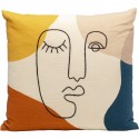 Coussin Face Art Multi 50x50cm