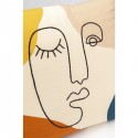 Coussin Face Art Multi 50x50cm