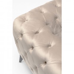 Fauteuil Bellissima velours beige 120cm