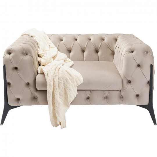 Cadeira de braços Bellissima Velvet Beige Cadeira de braços Bellissima Velvet Beige